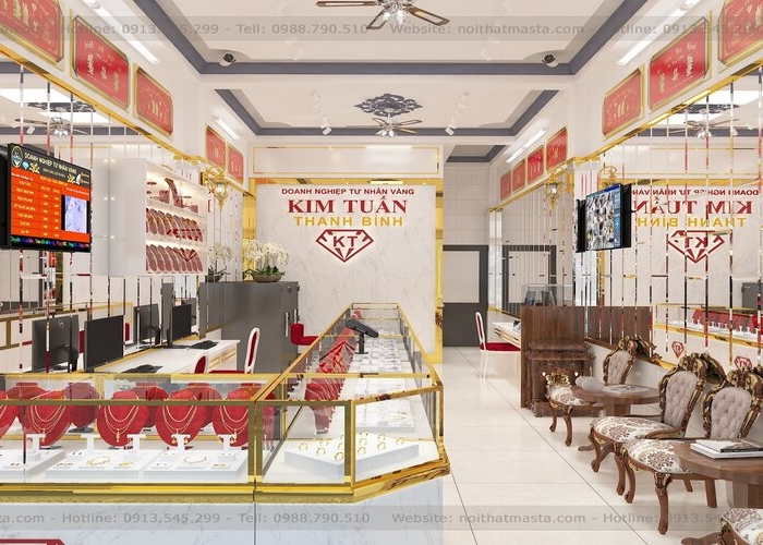 Thiết kế tiệm vàng Kim Tuấn, Đồng Tháp